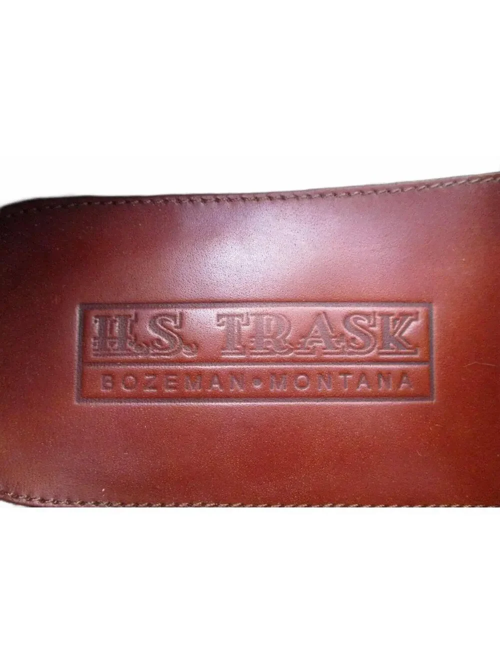 HS Trask Brown Pebbled Bison Leather Kiltie Tassel Loafers Mens Size 10 Handsewn